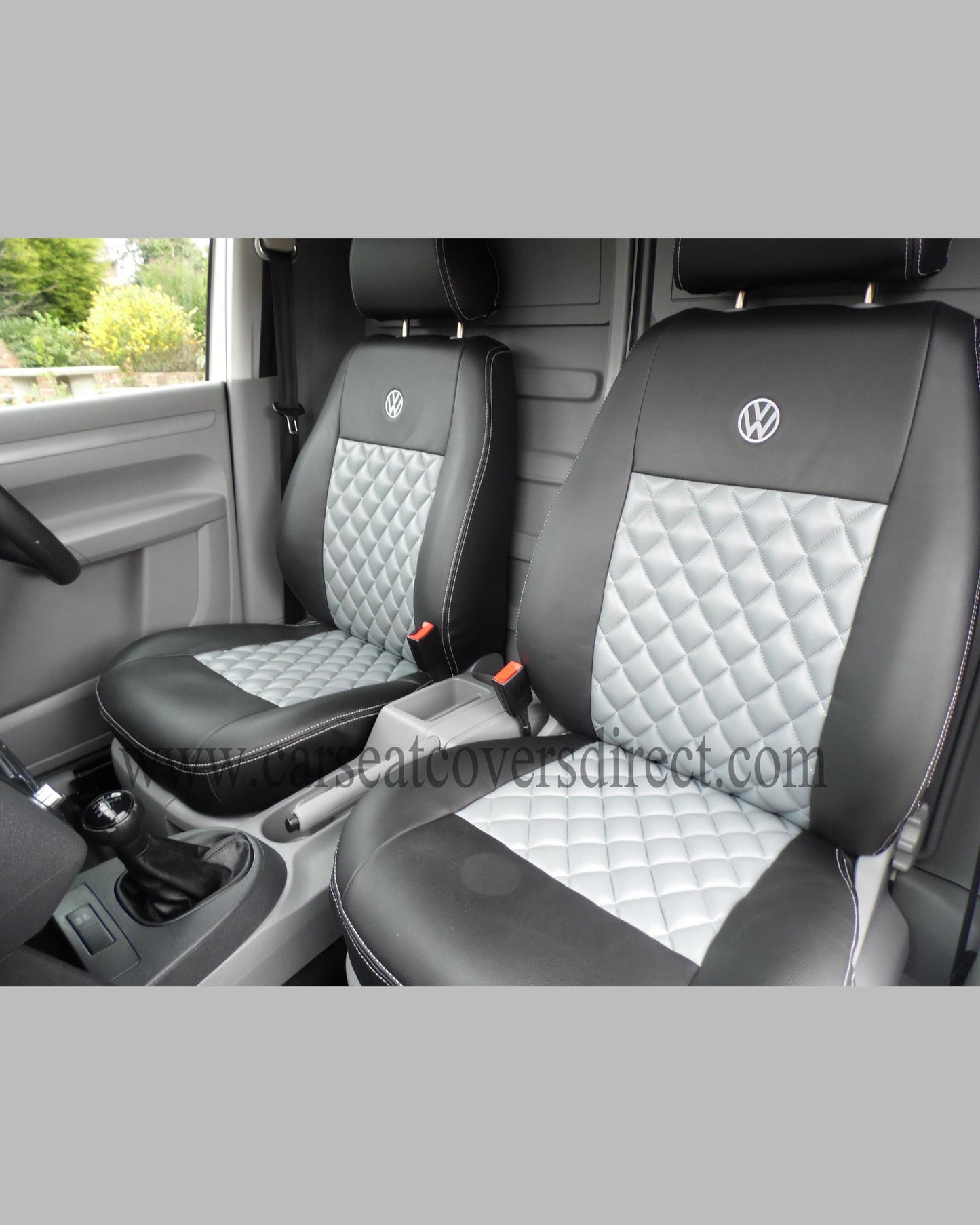 VOLKSWAGEN VW CADDY black & grey Seat Covers