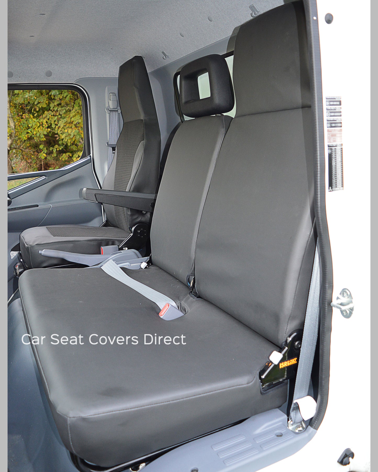 Mitsubishi Canter 2016 Tailored Seat Covers Charcoal Leatherette with Tipperary Fabric