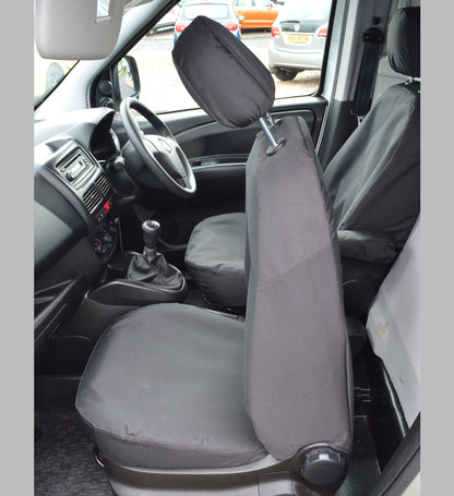Vauxhall Combo Tailored EXTRA Heavy Duty Waterproof Seat Covers - Black
