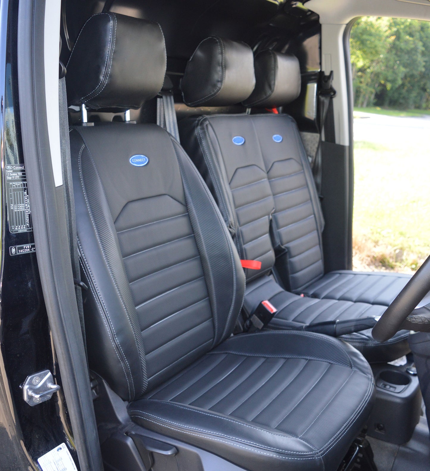 Ford Transit Connect Waterproof Tailored Horizontal Quilted Seat Covers