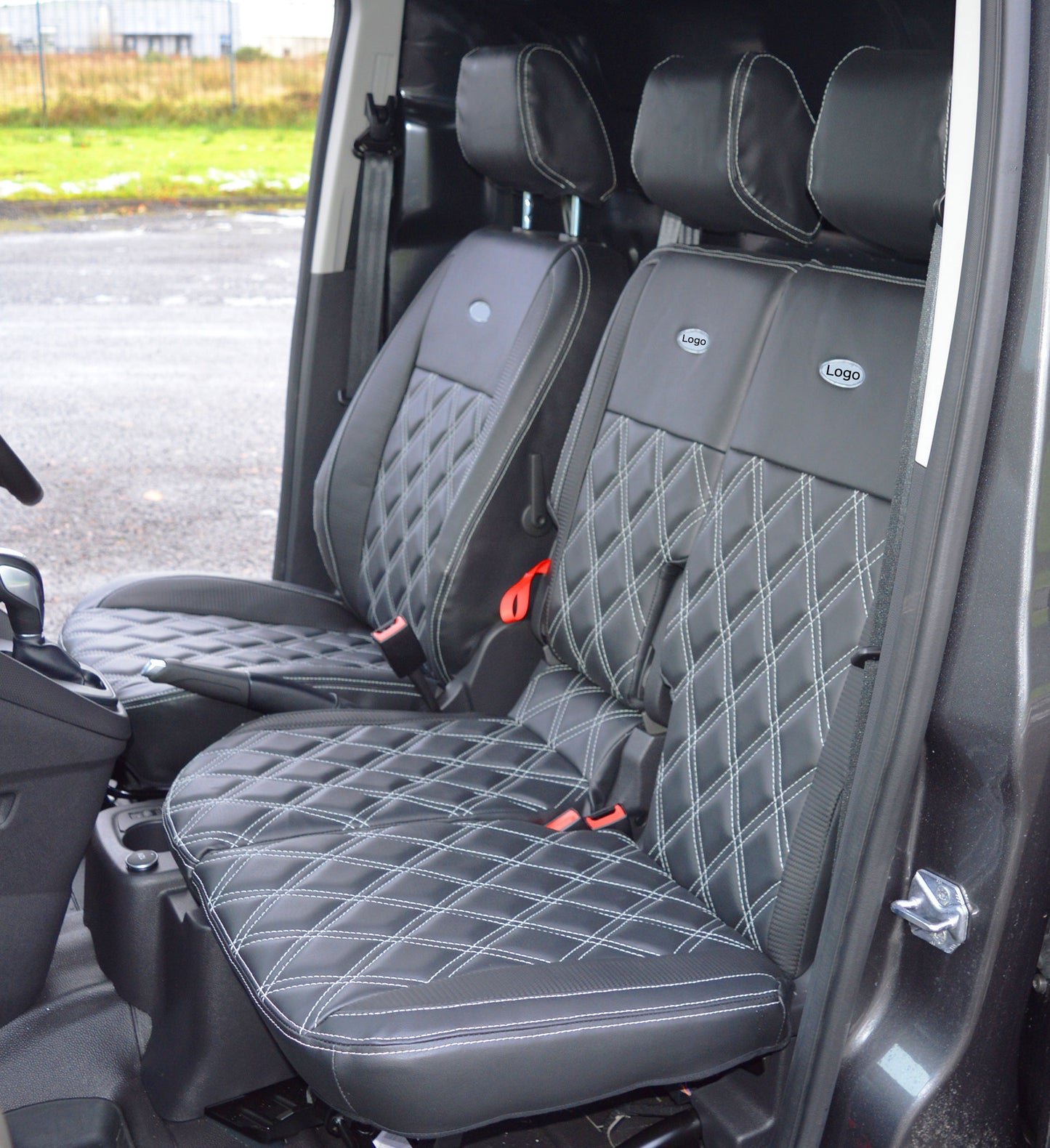 Ford Transit Connect Waterproof Tailored Diamond Quilted Seat Covers