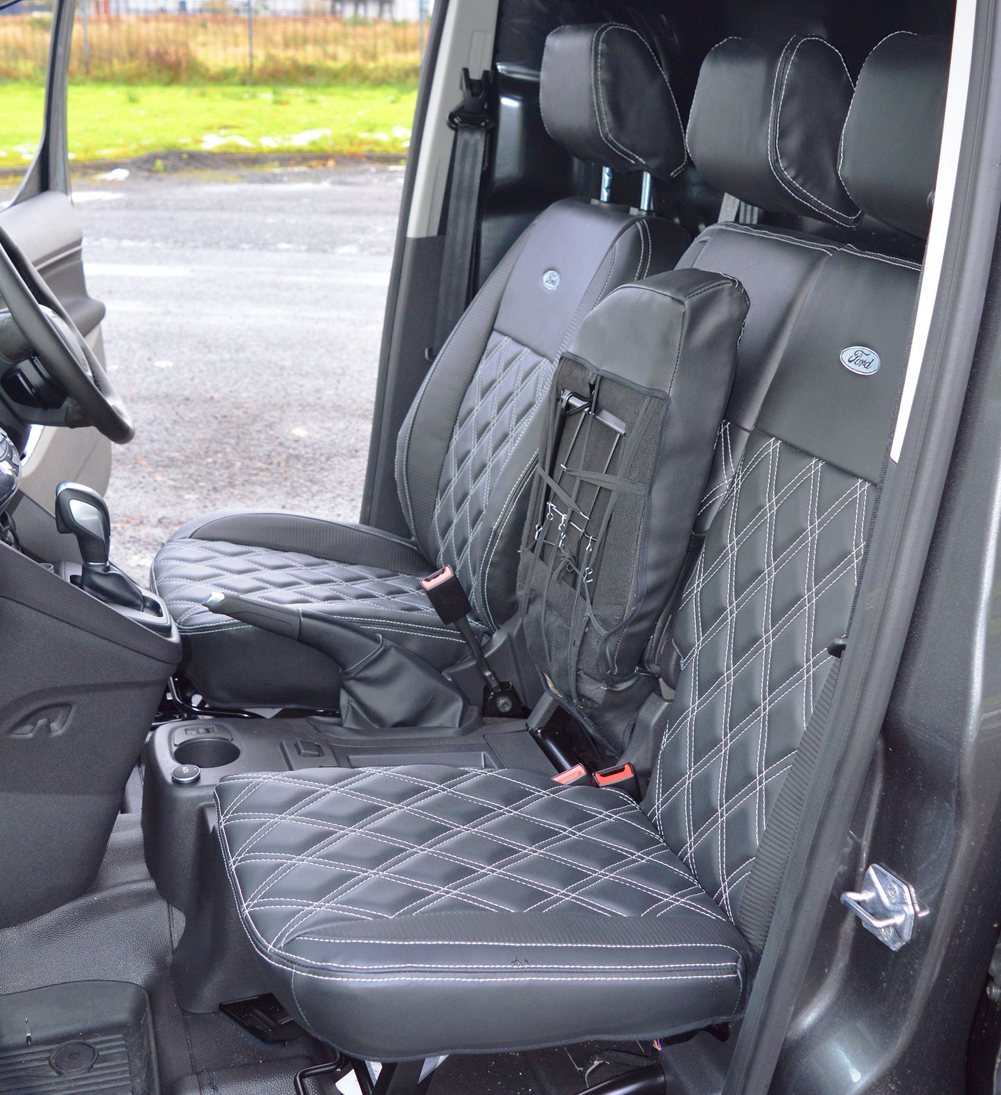 Ford Transit Connect Waterproof Tailored Diamond Quilted Seat Covers