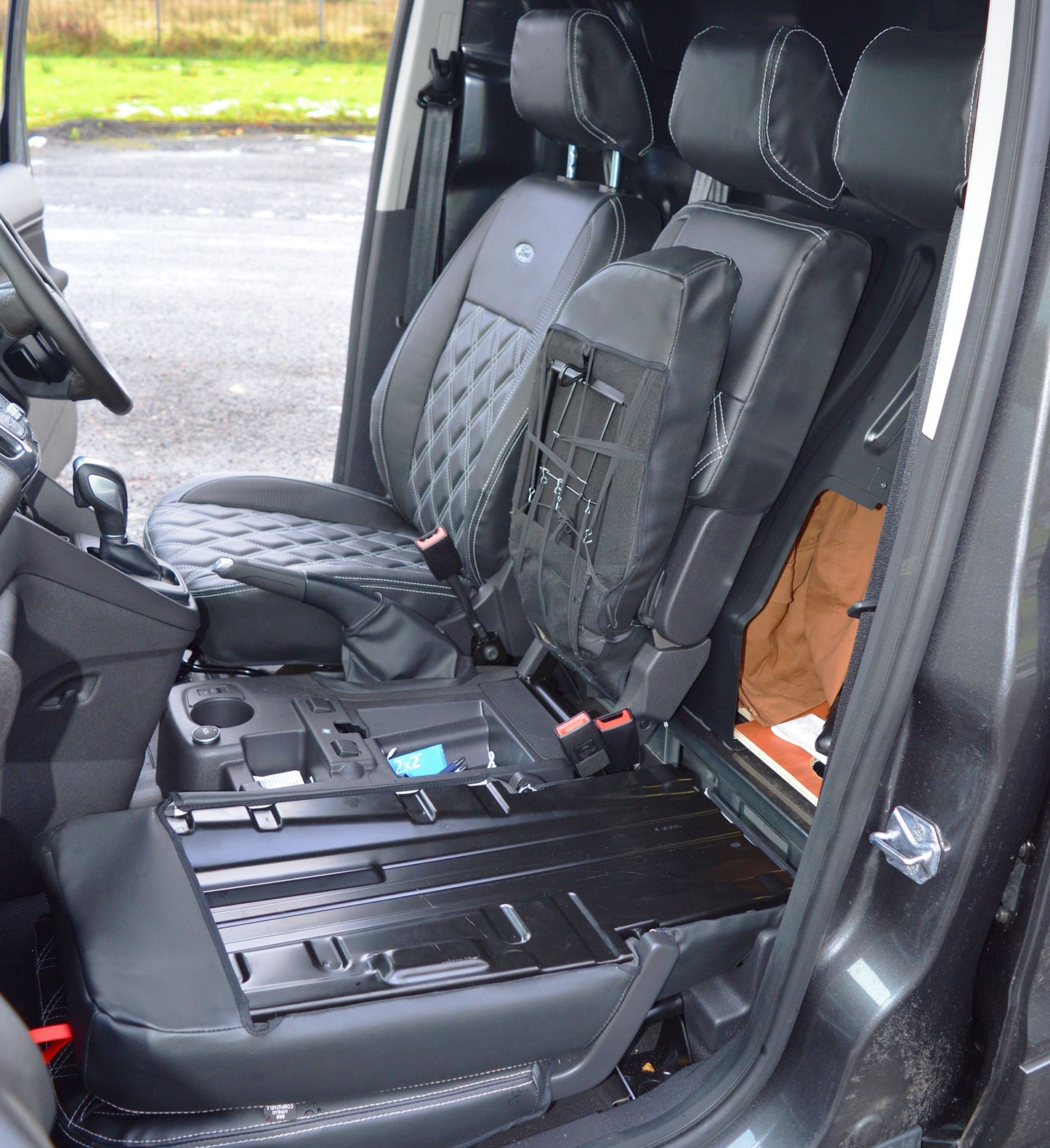 Ford Transit Connect Waterproof Tailored Diamond Quilted Seat Covers
