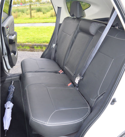 Honda CRV 4th Gen Black Edition Tailored Leather Look Seat Covers.