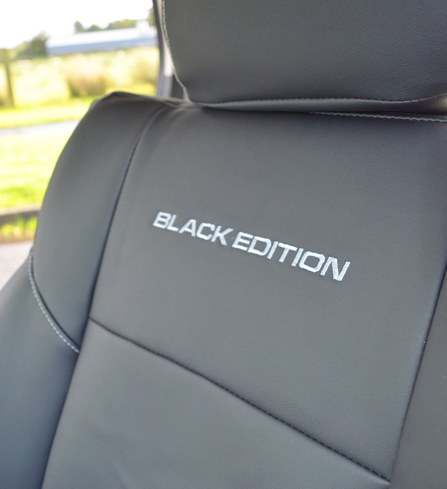 Honda CRV 4th Gen Black Edition Tailored Leather Look Seat Covers.