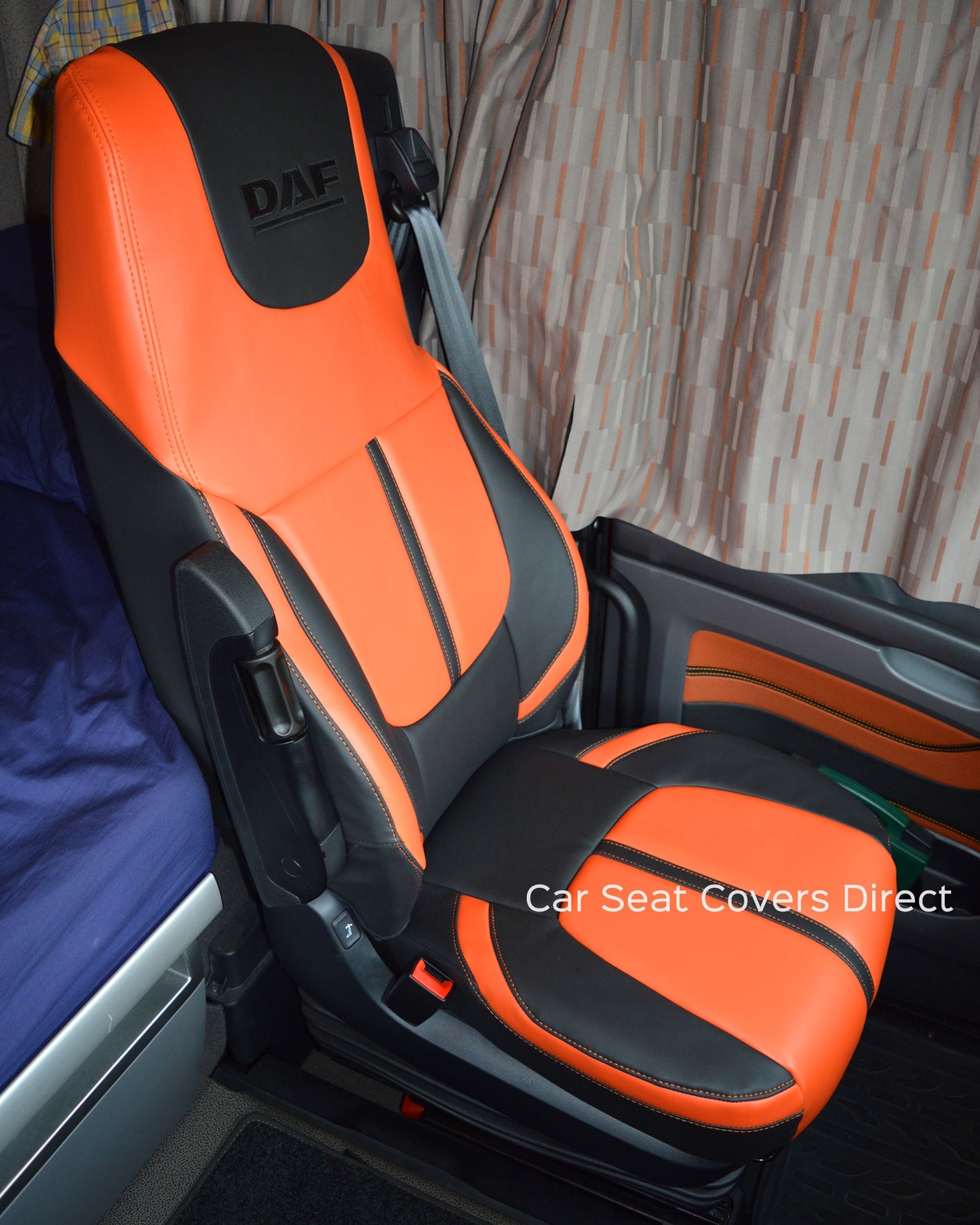DAF XF Truck Tailored Seat Covers - Orange Edition