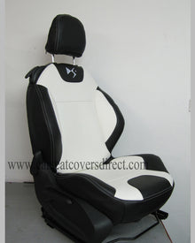 Citroen DS3 Seat Covers - Black & White with Logos 2009 - 2016