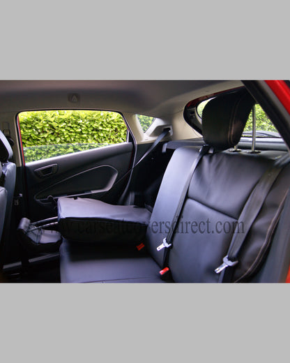 Ford Fiesta Edge 6th Gen Black Leatherette Seat Covers