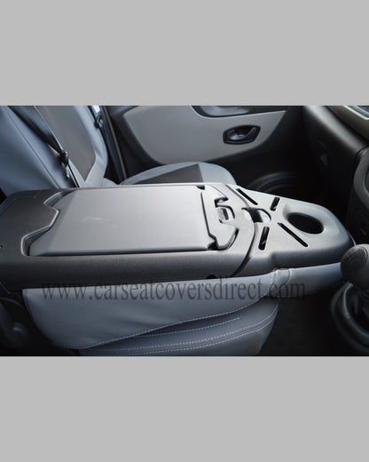 Opel Vivaro 3rd gen grey & black seat covers