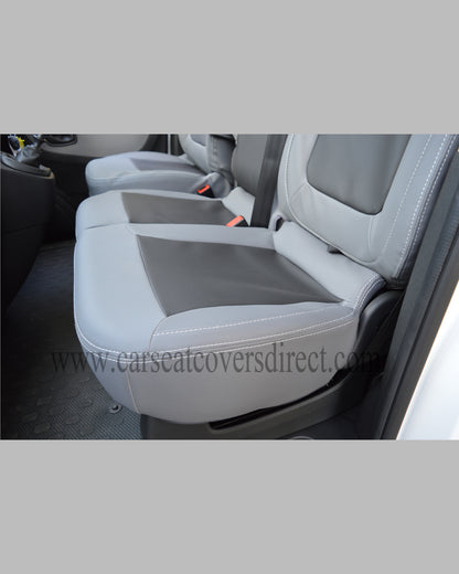 Opel Vivaro 3rd gen grey & black seat covers