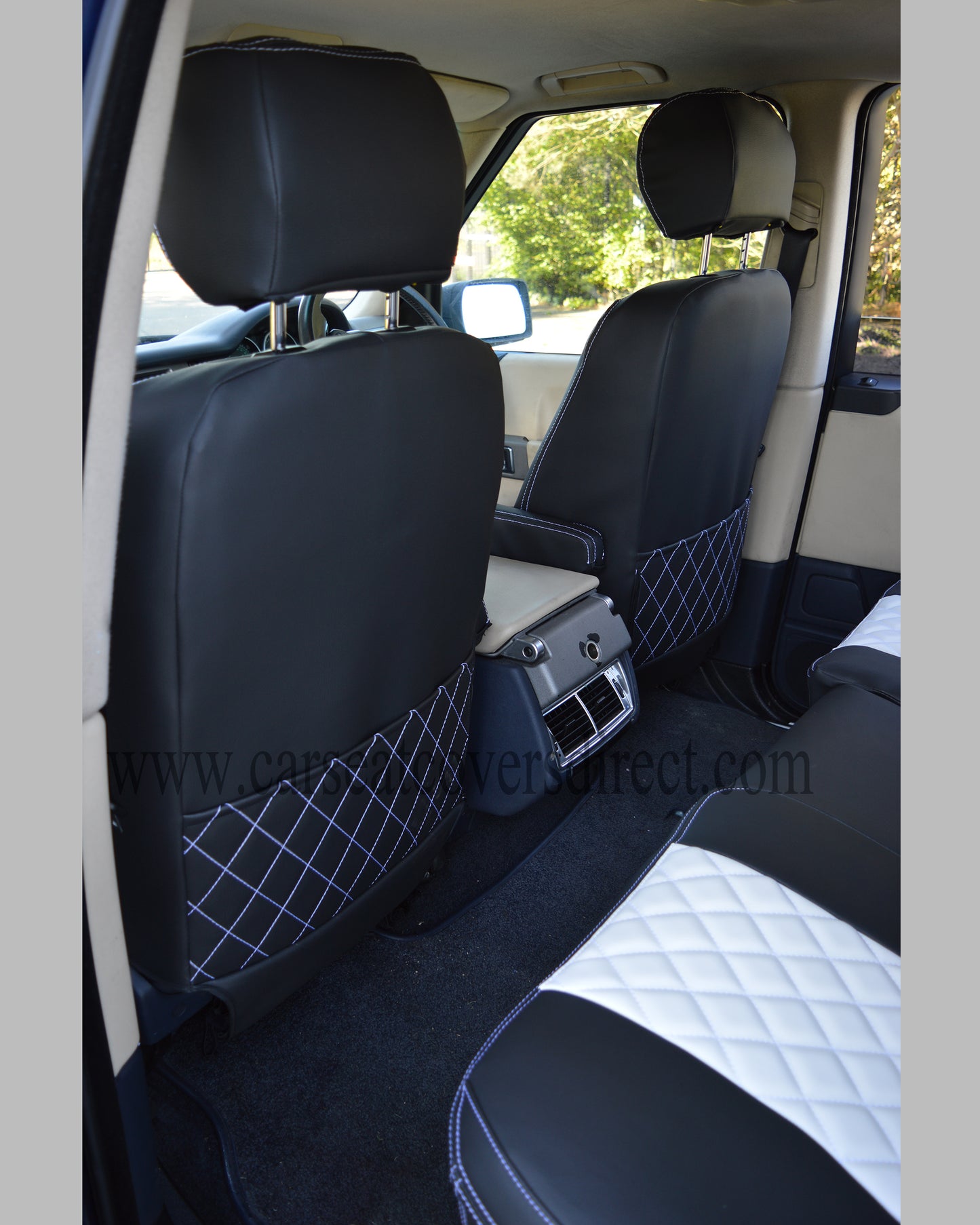Range Rover vogue black & white seat covers