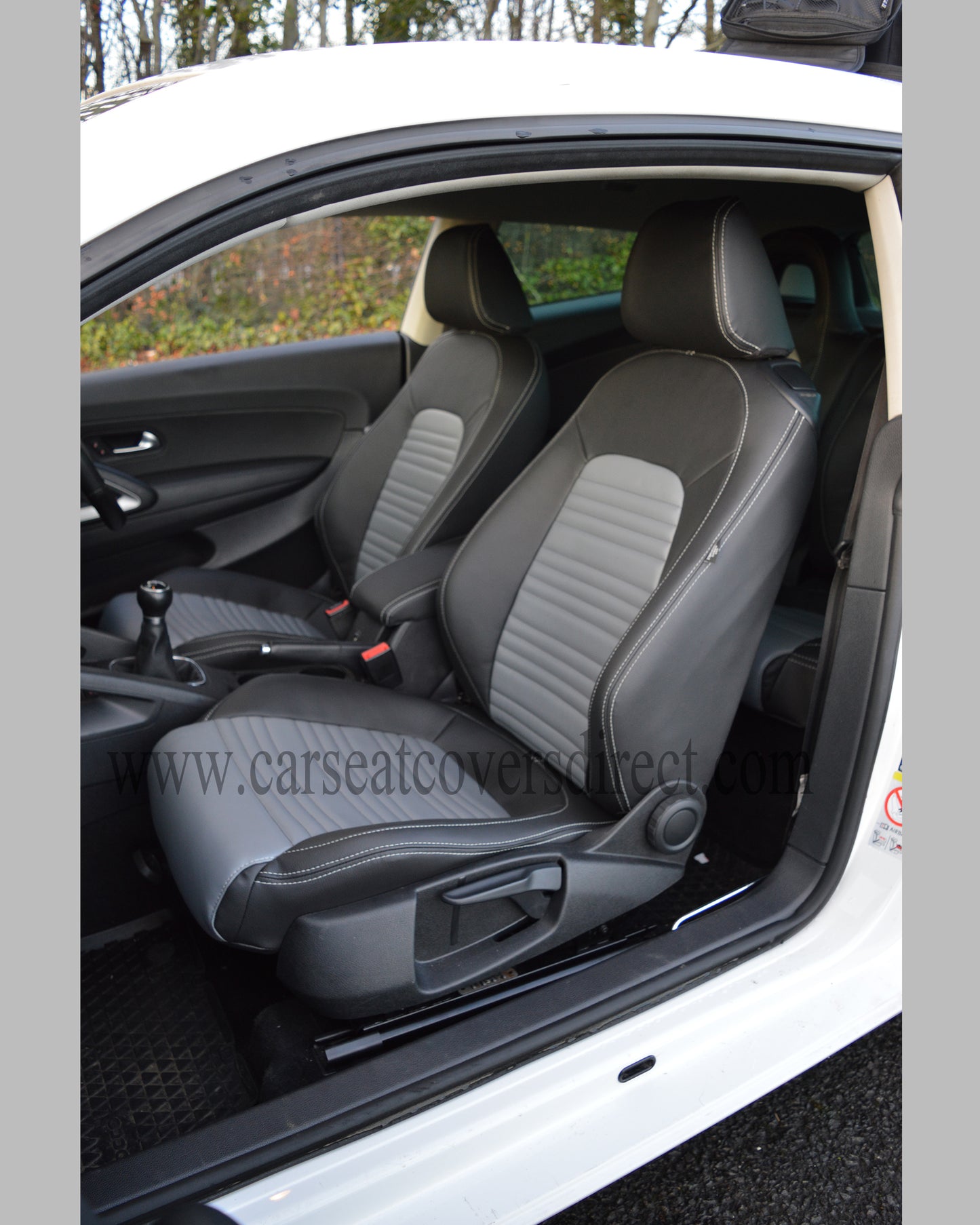 Volkswagen VW Scirocco Seat Covers - Black with Grey Centres