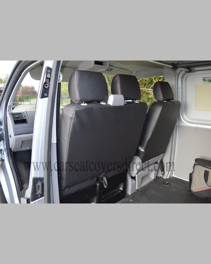 Volkswagen Transporter T5 Black With Quilted Silver Diamonds
