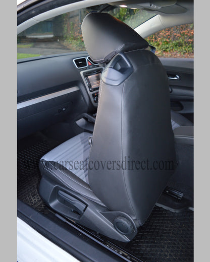 Volkswagen VW Scirocco Seat Covers - Black with Grey Centres