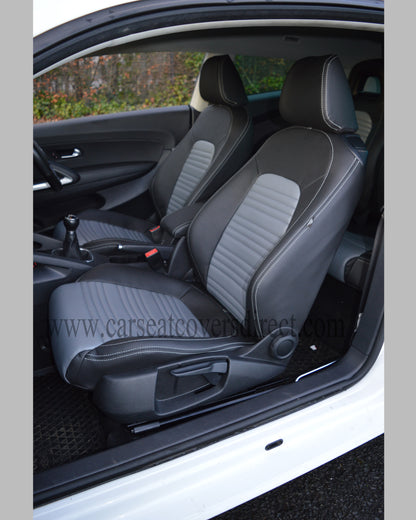 Volkswagen VW Scirocco Seat Covers - Black with Grey Centres