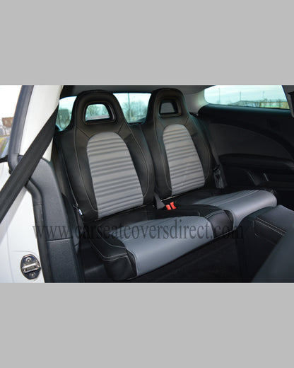 Volkswagen VW Scirocco Seat Covers - Black with Grey Centres
