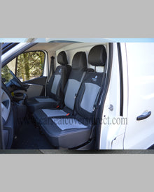 Opel Vivaro 3rd gen black& grey seat covers
