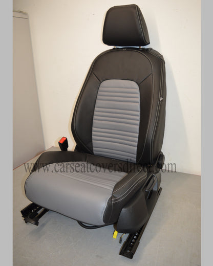 Volkswagen VW Scirocco Seat Covers - Black with Grey Centres
