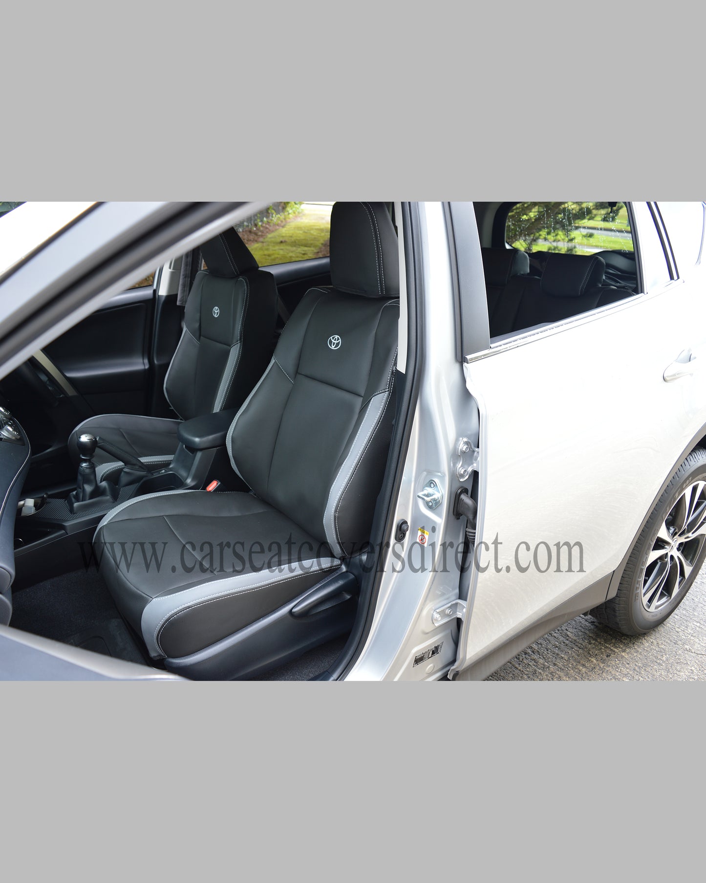 Toyota rav4 4th gen Black & chairman grey seat covers