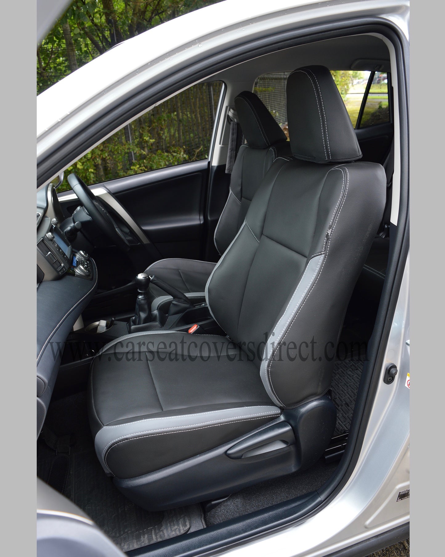 Toyota rav4 4th gen Black & chairman grey seat covers