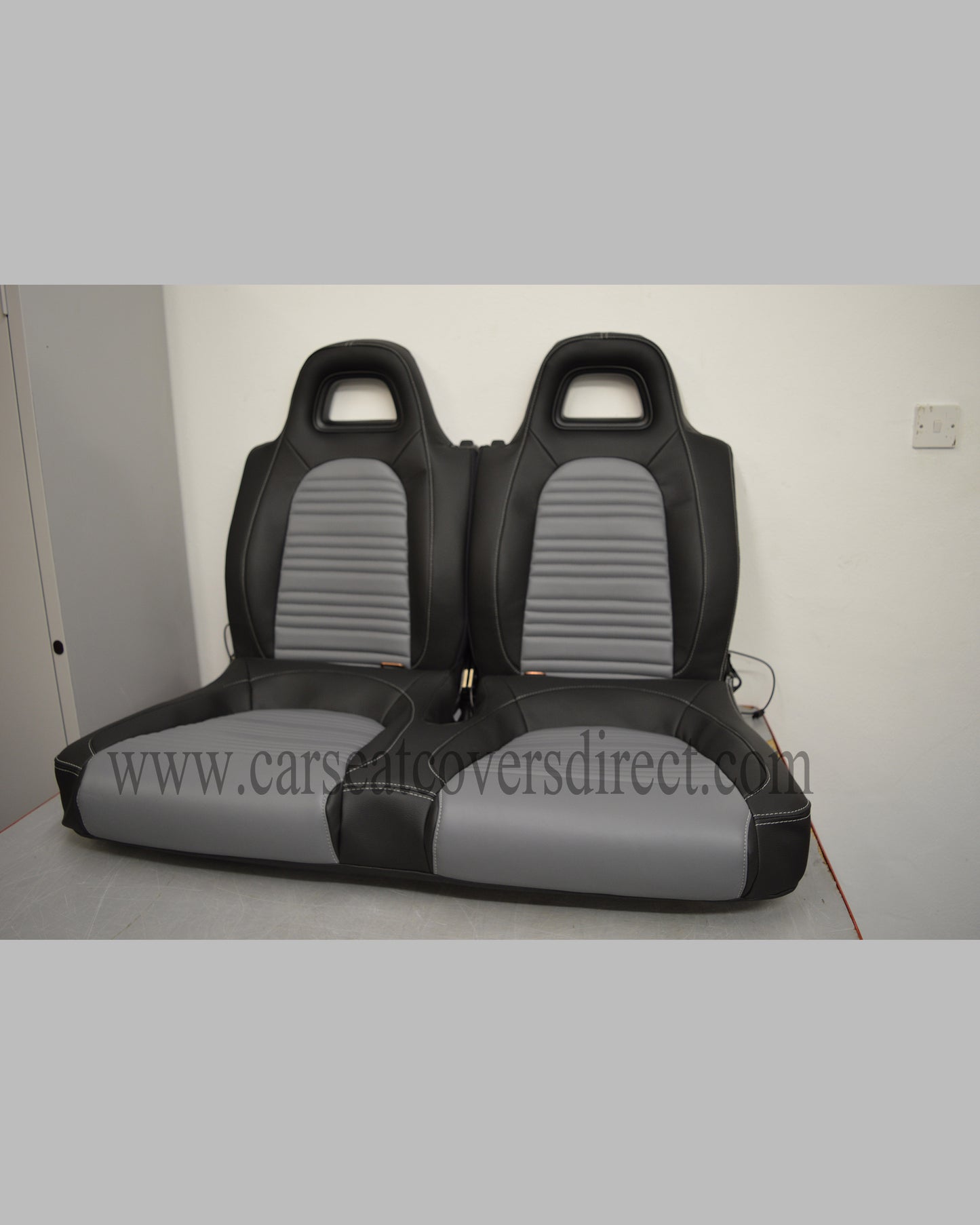 Volkswagen VW Scirocco Seat Covers - Black with Grey Centres