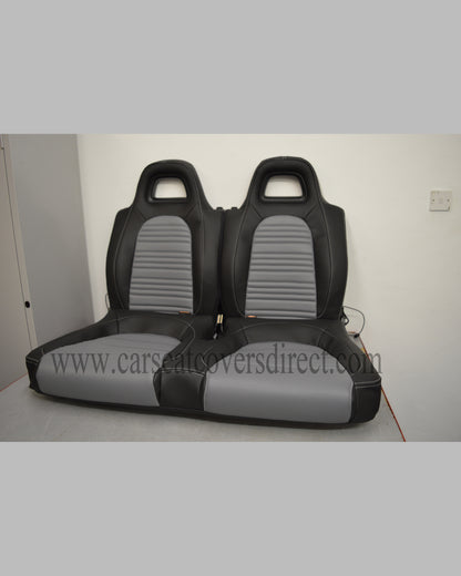 Volkswagen VW Scirocco Seat Covers - Black with Grey Centres