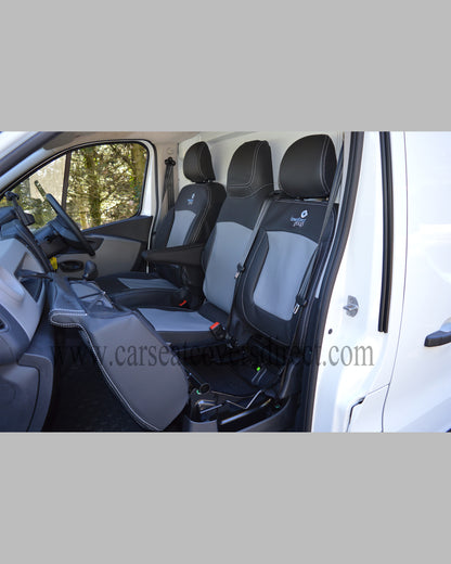 Opel Vivaro 3rd gen black& grey seat covers