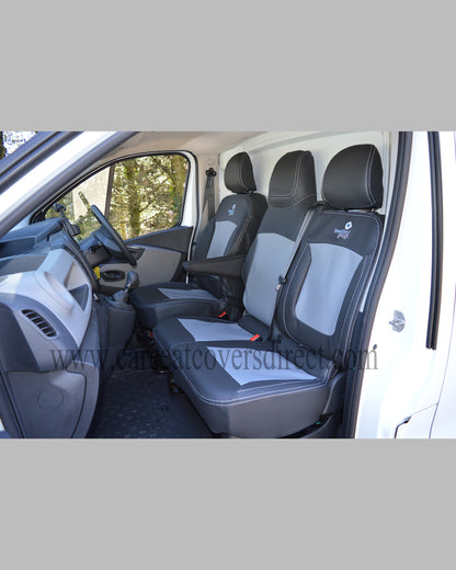 Opel Vivaro 3rd gen black& grey seat covers
