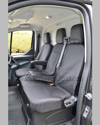 Ford Transit Tipper Extra Heavy Duty Black Seat Covers 2014 - Present