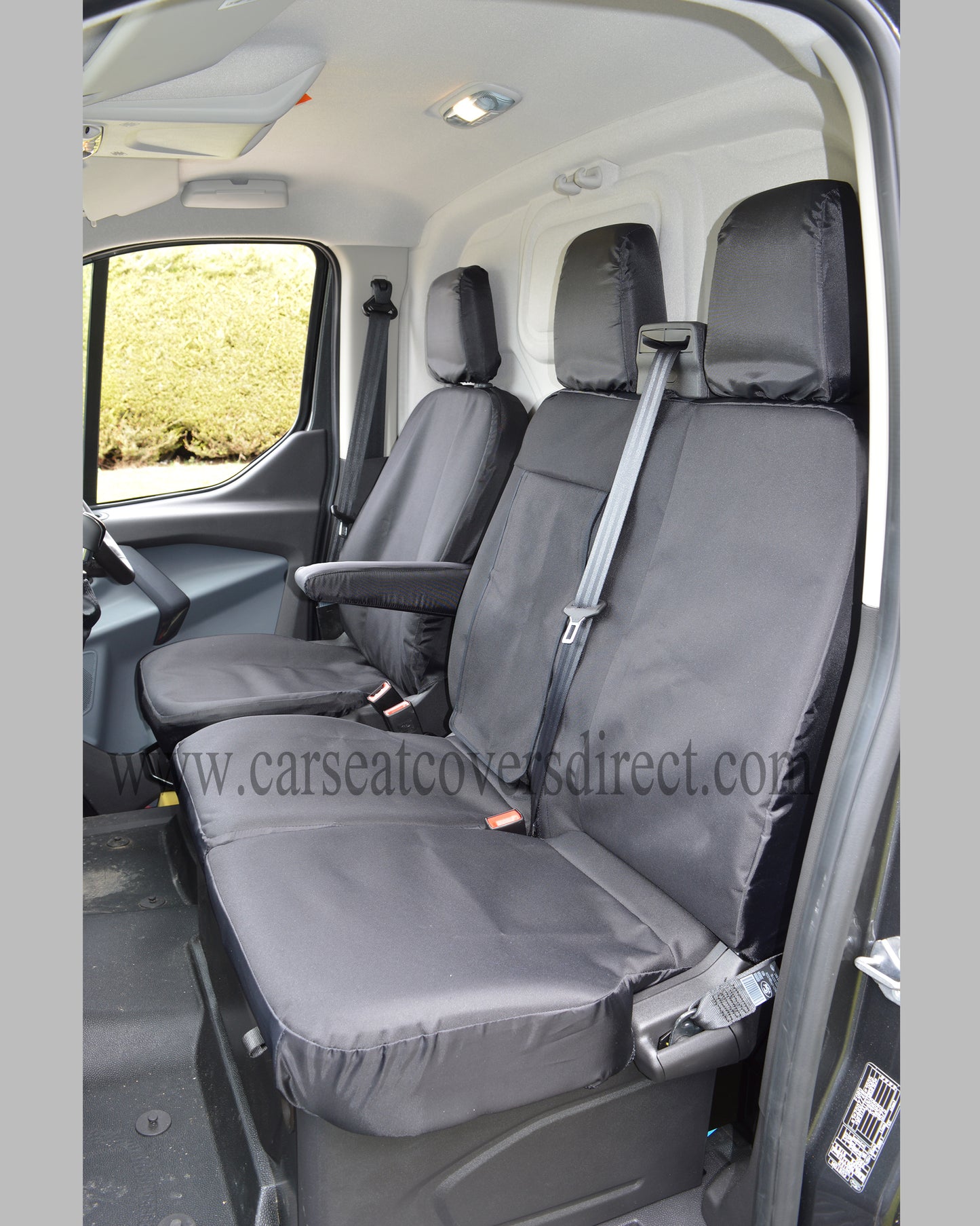 Ford Transit MWB Extra Heavy Duty Black Seat Covers