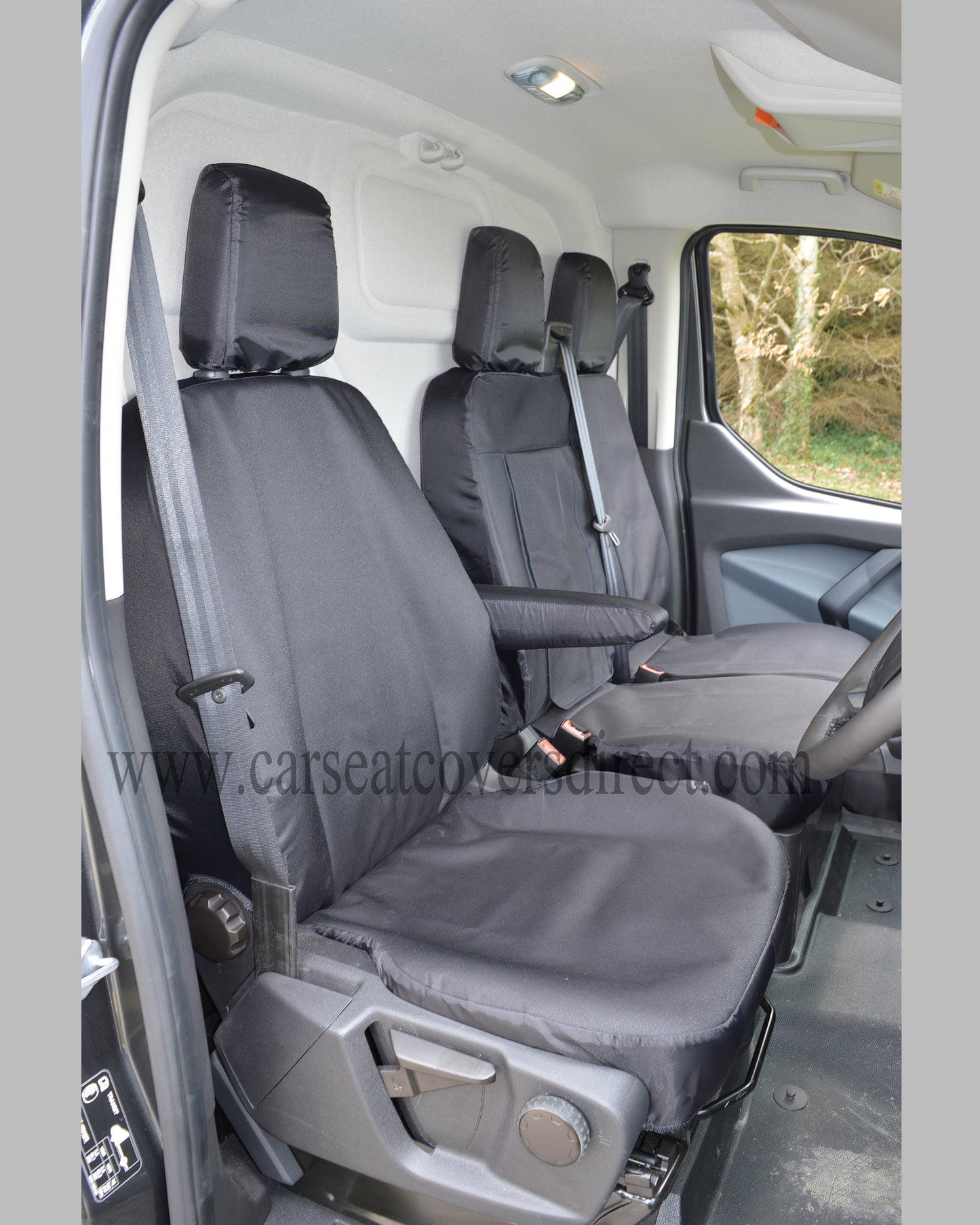 Ford Transit Tipper Extra Heavy Duty Black Seat Covers 2014 - Present