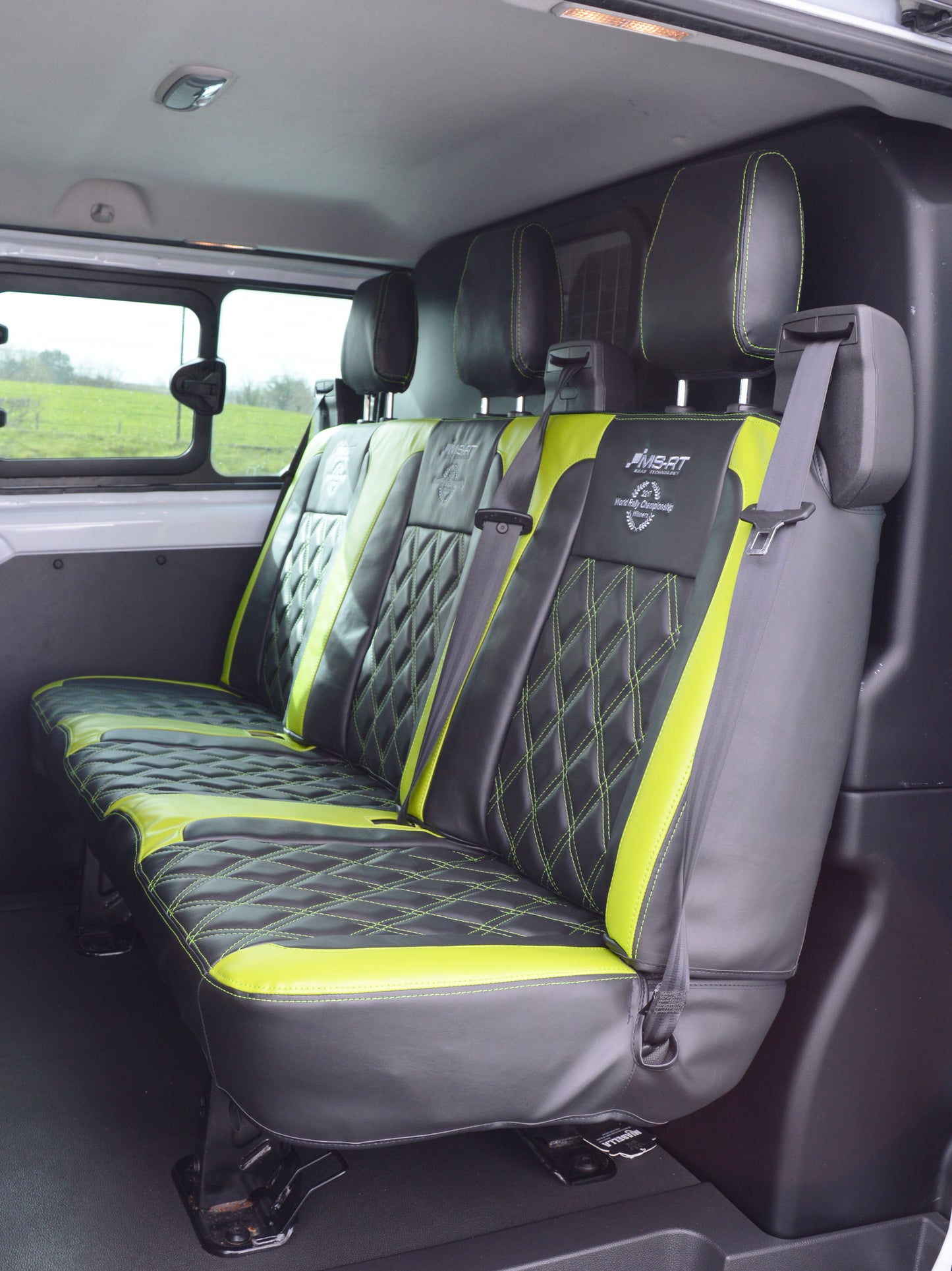 Ford Transit Crewcab - Black With Citrus Green inserts