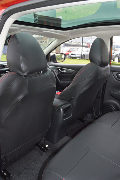 Nissan Qashqai Black With Red Inserts And Logos, 2013 - Present