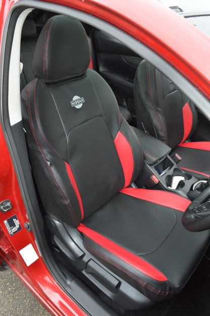 Nissan Qashqai Black With Red Inserts And Logos, 2013 - Present