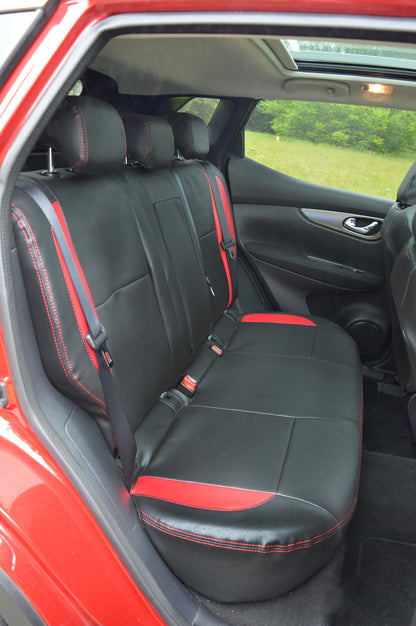 Nissan Qashqai Black With Red Inserts And Logos, 2013 - Present