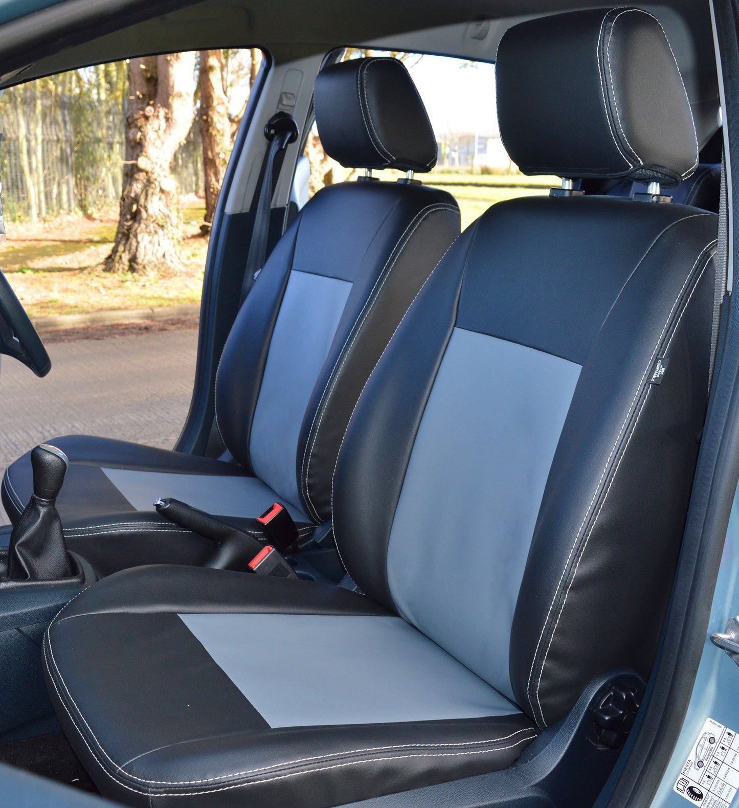 Ford Fiesta MK7 Waterproof Waterproof Leather Look Car Seat Covers