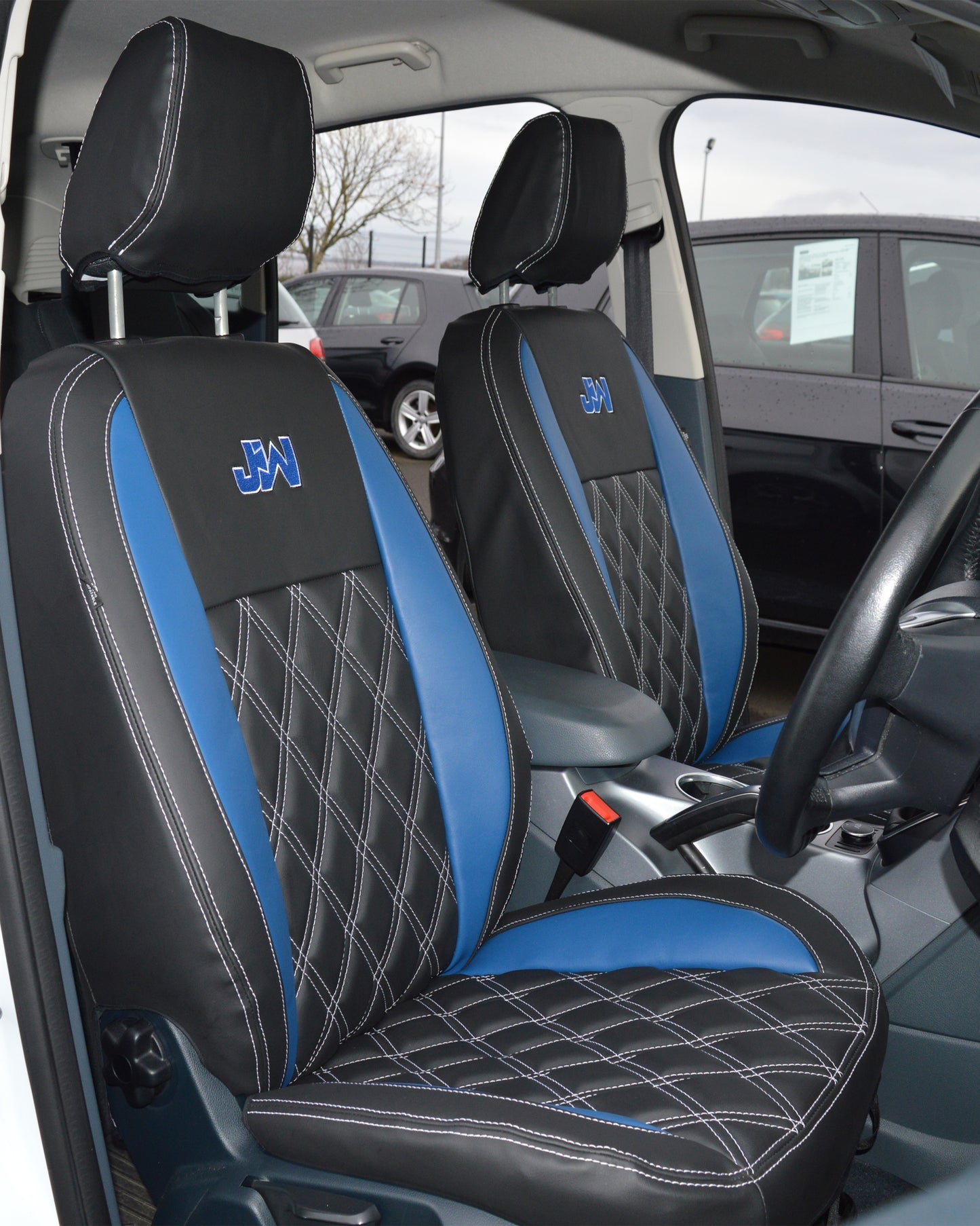 Ford Transit Connect Waterproof Tailored Van Seat Cover With Diamond Quilting