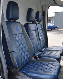 Ford Transit - Navy & Black Seat Covers