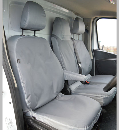 Vauxhall Vivaro Tailored EXTRA Heavy Duty Waterproof Seat Covers - Grey