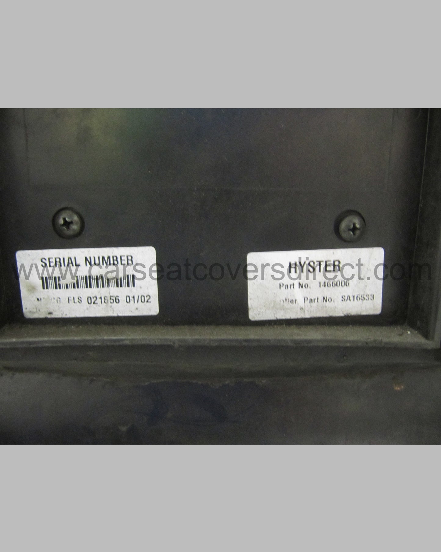 Hyster Forklift Seat Covers - Heavy Duty. Part No: 1466006