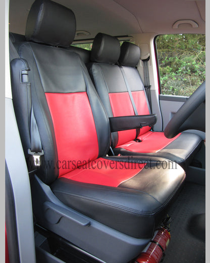 Volkswagen Transporter T5 9 Seater Black & Red