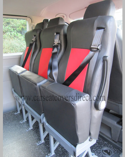 Volkswagen Transporter T5 9 Seater Black & Red