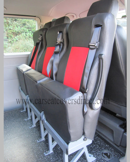 Volkswagen Transporter T5 9 Seater Black & Red