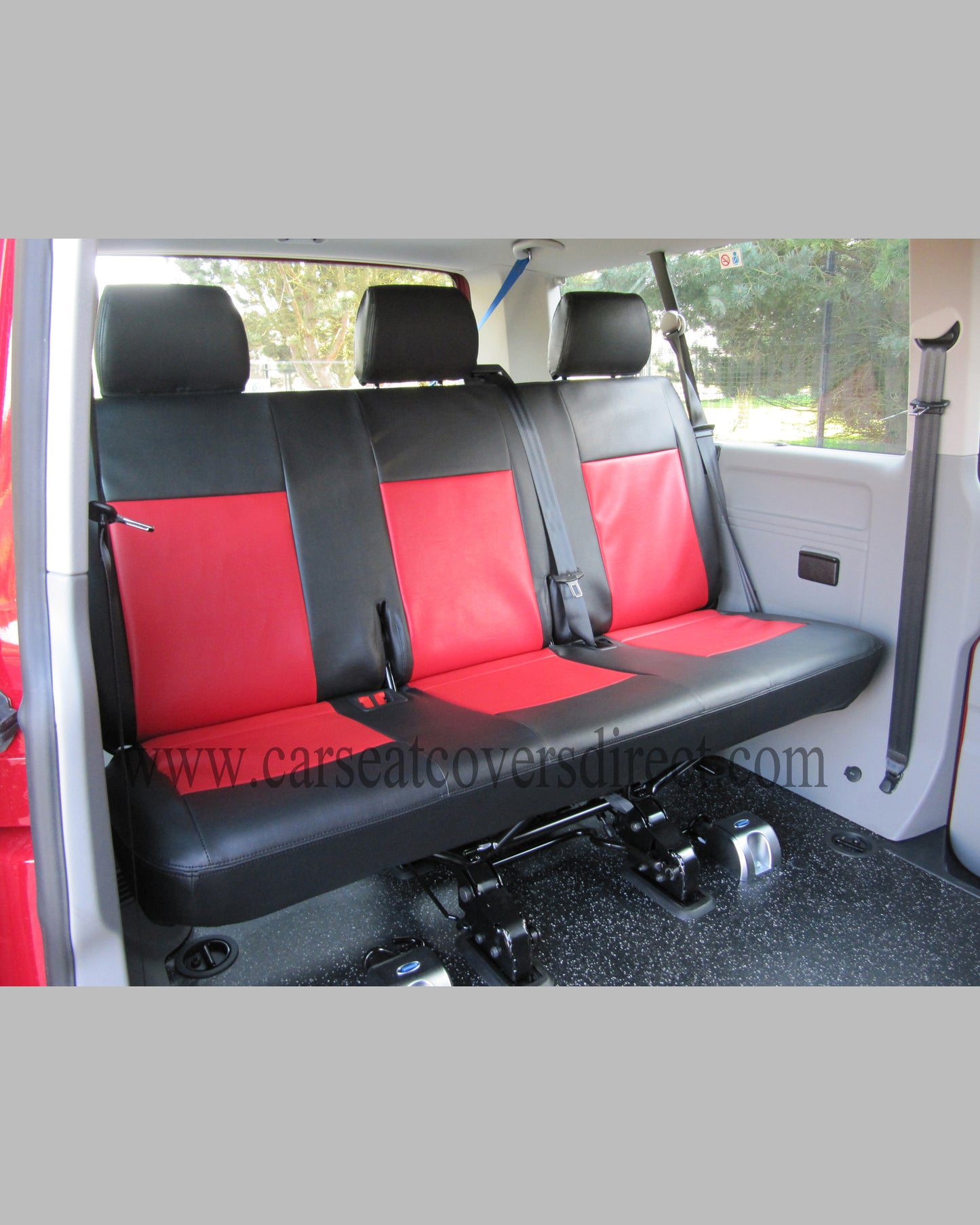 Volkswagen Transporter T5 9 Seater Black & Red