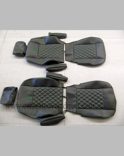 Volkswagen Transporter T4 Black Diamond Quilted Seat Covers