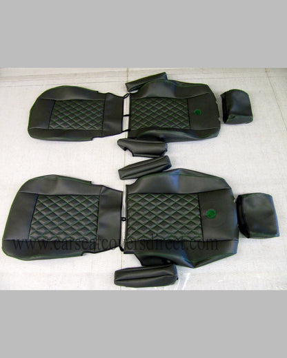Volkswagen Transporter T4 Black Diamond Quilted Seat Covers