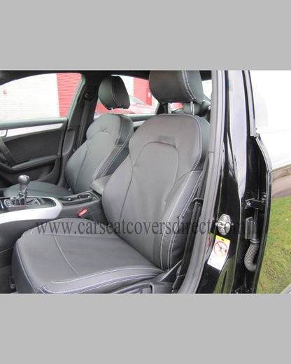Audi A4 B8 Seat - Black Leatherette with S-Line logo