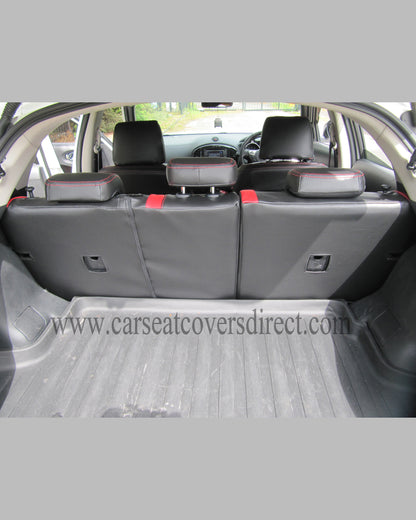 Nissan JUKE Black and Red Seat Covers