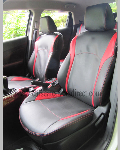 Nissan JUKE Black and Red Seat Covers