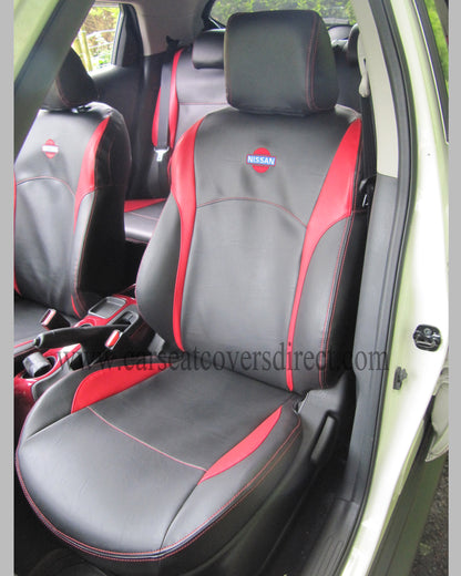 Nissan JUKE Black and Red Seat Covers